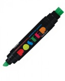 Marker permanent 2 capete,o10mm o17mm,verde