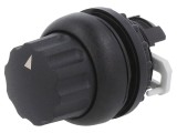 Comutator rotativ 22mm negru fără IP66