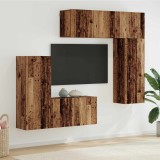 Cumpara ieftin Unitate TV de Perete 5 buc. 100 x 30 x 41 cm Lemn Vechi