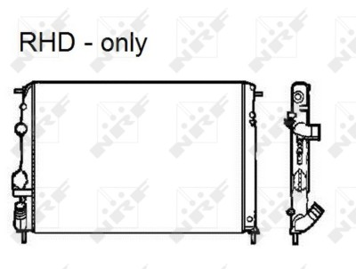 NRF 58326 Radiator, racire motor foto