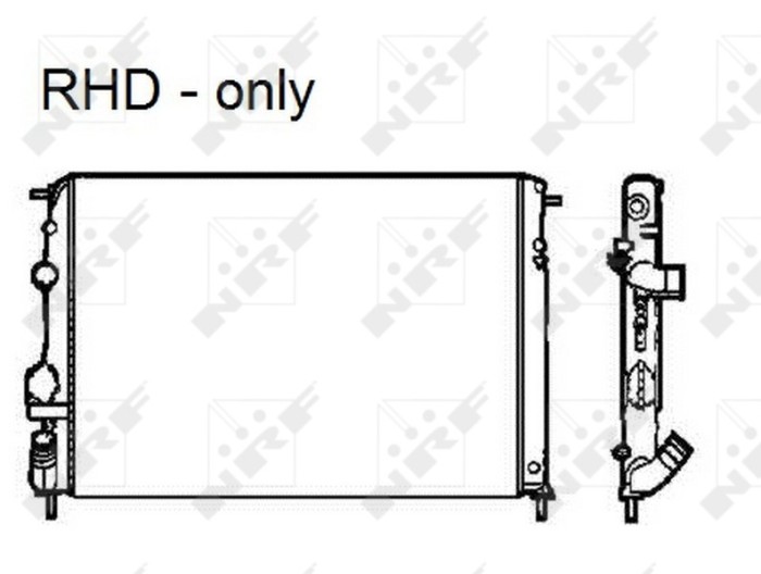 NRF 58326 Radiator, racire motor