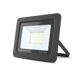 Proiector Forever Light Proxim, 24 LED-uri, 20 W, 6000 K, 1600 lm, IP66, aluminiu, sticla, Negru