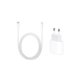 Incarcator Lightning cu Adaptor 25W USB-C Compatibil cu Iphone 12/12Pro/12 Pro Max, 13/13Pro/14/14Pro, Alb, Oem