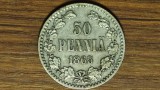 Finlanda ducat sub imperiul rus - moneda de colectie rara - 50 pennia 1865 argint - foarte greu de gasit! - tarul Alexandru II
