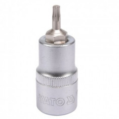 Bit torx Yato YT-04310, T20, cu adaptor 1/2", 55mm, Cr-V