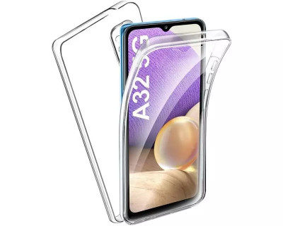 Husa 360 de grade silicon fata TPU spate Samsung Galaxy A32 5G Transparenta Lax foto