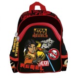 Ghiozdan Baieti Disney Star Wars Ezra, Clasa Pregatitoare/Gradinita, Poliester, Impermeabil, Rosu