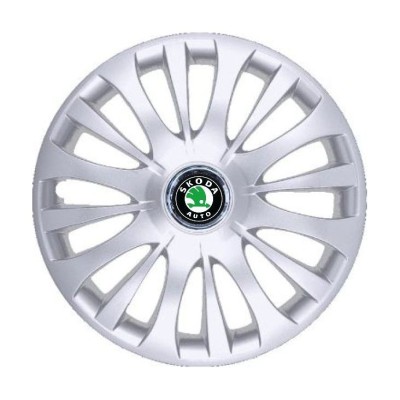 Set 4 Capace Roti R15, Potrivite Jantelor de 15 inch, Pentru Skoda, Model 328 foto