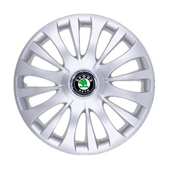 Set 4 Capace Roti R15, Potrivite Jantelor de 15 inch, Pentru Skoda, Model 328