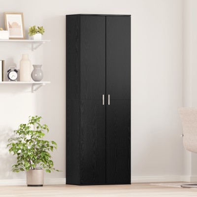 Gossi dulap inalt stejar negru 60x35x180 cm lemn prelucrat foto