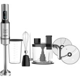 Blender MR1200A, 6 in 1, 1200 W, Turatie reglabila, Pulse, pahar 0.8 l, vas 1.5 l, Inox/negru, Albatros