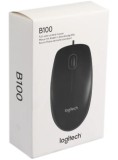 Mouse Logitech B100 800dpi Optical High Quality Wired Usb PC