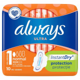 Absorbante Always Ultra Normal, 10 bucăți, P&amp;G