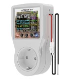 Priza inteligenta si Controller smart temperatura si consum energie ATORCH S1BWT, WiFi, Bluetooth, control de la distanta, Cablu 3m, 1