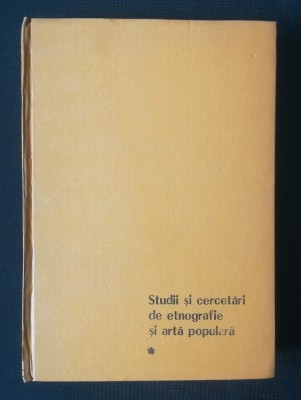 Nicolae Ungureanu et al Studii și cercetări de etnografie și artă populară 1981 foto