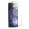 Folie de sticla securizata, compatibila cu Samsung S21, Negru-Transparenta