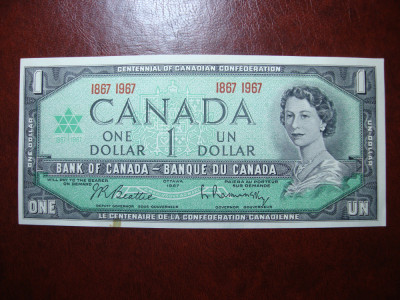 CANADA 1 DOLAR 1967 COMEMORATIVA AUNC/UNC foto