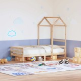 vidaXL Acoperiș Pat Copii 108x70x176,5 cm Lemn Mass Pin 846988
