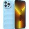 Husa Wave din Silicon compatibila Apple iPhone 15 Anti-Shock, Albastru deschis