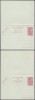 Ruanda Urundi - Postal History Rare Old UNUSED DOUBLE Postcard DB.268