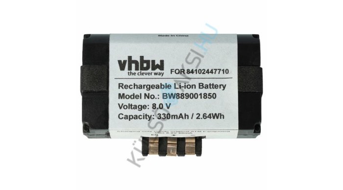 Dispozitiv TCU / ECU auto VHBW &Icirc;nlocuire baterie pentru BMW 84109361678, 2 447 710 - 01, 84102447710 - 330 mAh 8 V NiCd