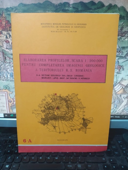 Hartă 6-A, Secțiune geologică Tăul Zăului-Cireșoaia-Negrilești-Lăpuș-Băiuț-Sat Șugatag-V. Hotarului, scara 1:200.000, c. 1988, 103