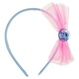 Bentita de par lila cu Stitch și fundită roz holografică pentru copii, CMCLASS