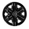 Set 4 capace roti Hubcaps fast black R15 pentru gama auto Jeep