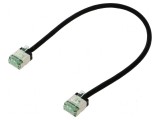 Cablaj U/FTP Cat 8.1 litat cu LSZH negru 0,25m 32AWG, Goobay