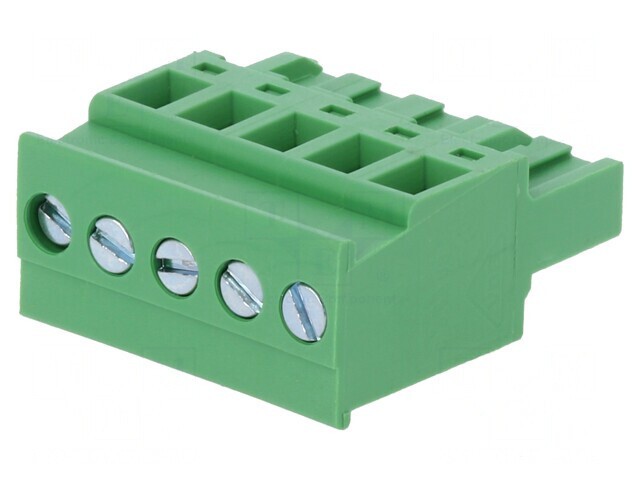 Regletă de Conexiuni Deconectabilă 5mm 5 Piste &Icirc;n Unghi Mufă