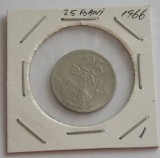 M1 C10 - Moneda foarte veche 24 - Romania - 25 banI - 1966