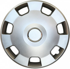 Set capace roti Opel Corsa C, pe 14 inch, culoare Silver, 14-207 foto