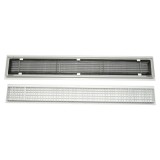 Grila ventiloconvector FP-136WA-DISHR37, alba, dreptunghiulara, cu lamele, pentru Fan Coil Unit