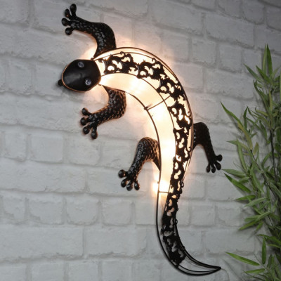 HI Lampa solara de perete pentru gradina cu LED Gecko GartenMobel Dekor foto