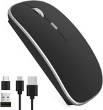 Cumpara ieftin Mouse Nou ABL-M3, 1600dpi, 4 Butoane, Negru, Wireless, USB-A + USB-C Reciever NewTechnology Media