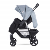 Carucior 2 in 1 Daisy Basic Black Silver Blue, Lorelli