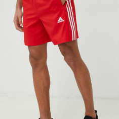 adidas pantaloni scurți de antrenament Essentials Chelsea culoarea roșu IC1486