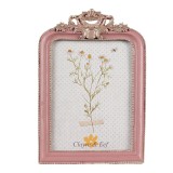 Cumpara ieftin Rama foto masa polirasina roz aurie 13x2x20 cm / 10x15 cm