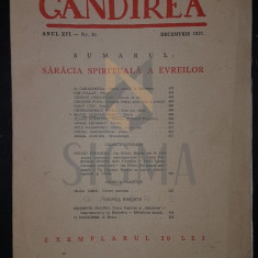 PETROVICI I. (Profesor), GANDIREA (Revista), Anul XVI, Numarul 10, Decembrie 1937, Bucuresti
