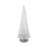 Decoratiune Craciun, brad luminos, LED multicolor, PE, 3xAAA, 10.5x30 cm, Strend Pro