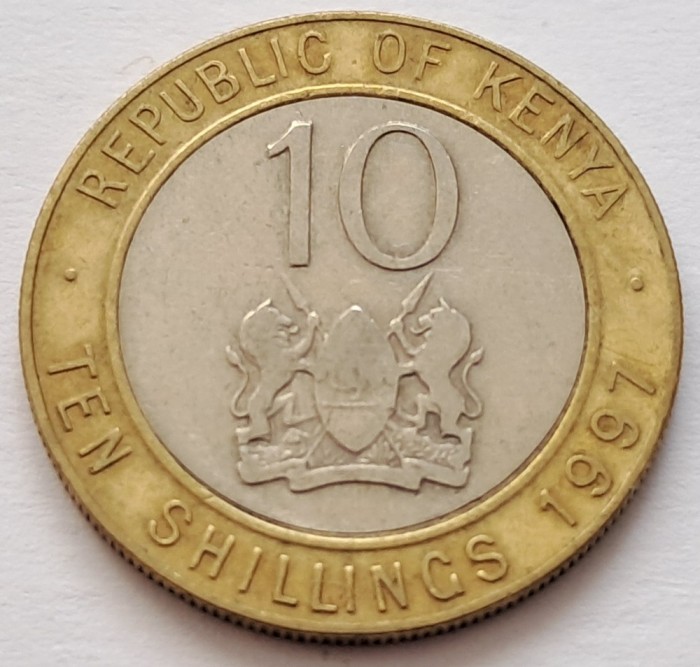 Kenia, 10 Shillings 1997