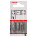 Bosch 2607001558 - Set capete de insurubare profil PZ2 3 bucati