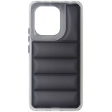 Husa spate antisoc policarbonat alb si TPU gri semitransparente, pentru Xiaomi Redmi Note 13 4G