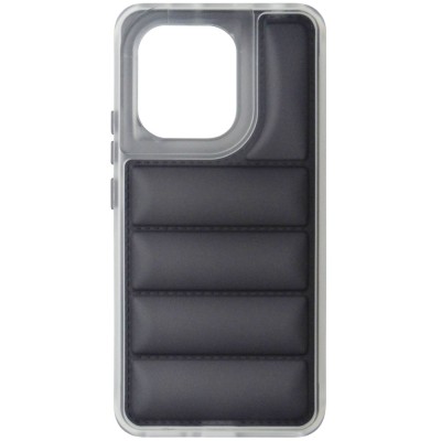 Husa spate antisoc policarbonat alb si TPU gri semitransparente, pentru Xiaomi Redmi Note 13 4G foto