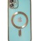 Huse silicon cu incarcare magetica wireless pentru Iphone 11 Auriu