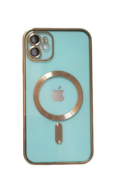 Huse silicon cu incarcare magetica wireless pentru Iphone 11 Auriu