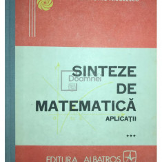 Cătălin Petru Nicolescu - Sinteze de matematică, vol. 3 (editia 1990)