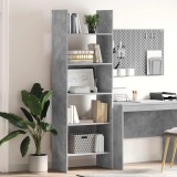 VidaXL Bibliotecă, gri beton, 60x35x180 cm, lemn prelucrat