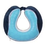 Perna pentru calatorie, Kopenpal, Albastru/Bleu, Spuma cu memorie, 23x27x13 cm
