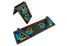 Placă fitness pentru flotări, pliabilă, plastic, multicolor, 60x18 cm